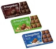 Schogetten German Assorted Chocolates, Variety Pack Bundle of 3 chocolates