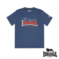 在飛比找momo購物網優惠-【LONSDALE 英國小獅】復刻LOGO短袖T恤(藍色 L