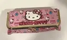 Sanrio HELLO KITTY PINK COSMETIC BAG Make-up Supplies Snap Case Clutch w/Mirror
