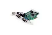SUNIX PEX2S553 Serial Adapter - Low-profile Plug-in Card - PCI Express - PC, Mac, Linux - 2 x Number of Serial Ports External