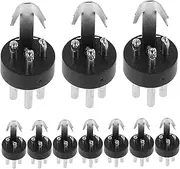 BUGUUYO 10Pcs Microphone Male Plugs Connectors Pin Mic Cable Plug for Ktv Live Performances Recording Studios Easy Installation Versatile Replacement Accessory