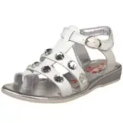 PRIMIGI GIRLS PATENT LEATHER SANDALS SHOES WHITE SIZE 32 13.5 US OR 35 3 US NEW