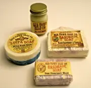 Old Town Soap Co. 2 Handmade 1 Luffa Soaps 1 Candle Scented New Fragrant