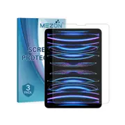 3 Pack MEZON Apple iPad Pro 11" M2 2022 Ultra Clear Film Screen Protectors