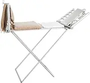 Electric Heated Folding Clothes Dryer Airer, Electric Heated Clothes Airer Dryer Indoor Horse Rack, Electric Clothes Dryer Machine with 20 Heated Bars for Home, Laundry, Apartment