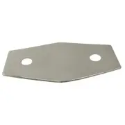 Westbrass Two-Hole Remodel Plate in Satin Nickel