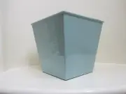 Flora Gloss Succulent Pot Planter V-Shape Square Soft Blue plastic new