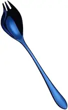 Salad Fork Spoon Long Handle Fork Spoon Household Fruit Salad Spoon Kitchen Cooking Utensil(Colour 3)