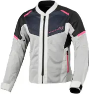Macna Orcano 2.0, textile jacket women , color: Light Grey/Black/Pink , size: S