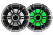 Fusion EL-FL651SPG 6.5" Shallow Mount Marine Speakers w/ LEDs