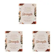 3x Splosh Home Sweet Home Ceramic Strength Verse Standing Tabletop Plaque 14cm