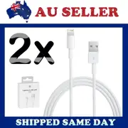 2 x 2M Lightning Data Cable Charger Compatible Apple iPhone 5 S C 6 7 Plus iPad