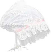 [AKOOSY] Winter Bonnet Hat for Cotton Protection Cap Lightweight Breathable Durable for All Seasons Adorable Design White
