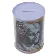 Boxsweden Assorted Small 8.5x11.5cm Money Tin Storage Coin Round Container Jar