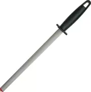 Eze-Lap Sharpener Diamond Coated Rod 12" Oval Sharpening Surface Black Handle