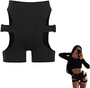 [NSKRKOW] Scrunch Butt Sports Shorts Women's Push Up Booty Seamless Biker Yoga Fitness Gym Shorts High Waist Pole Dance Ruffle Shorts Bikini Shorts Rave Shorts Cut Out Clubwear