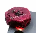 360CT+ Natural Red Ruby Chakri Rough Gemstone IGL Loose Gem, Africa AAA Grade SD