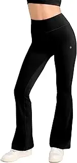 [ARUKI] Women's Flared Leggings – Soft Flared Yoga Pants for Women, High Waist Bootcut Yoga Trousers, Wide Leg, Tummy Control for Gym, Workouts, Pilates, Yoga