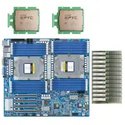Gigabyte MZ73-LM0 Motherboard With AMD EPYC 9754 CPU/384GB RAM/RTX 4090/ 1TB M.2