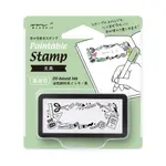 日本 MIDORI PAINTABLE PRE-INKED迷你印章/ 文具 ESLITE誠品