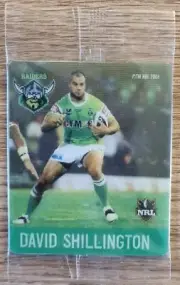 NRL 2011 Samboy Swapz Tazo ~ David Shillington ~ Canberra Raiders ~ A35/64
