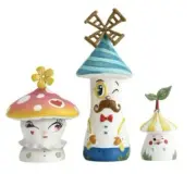WORLD OF MISS MINDY - LIL MUSHIES - 4060323 - THREE FIGURINE SET - enesco - NIB