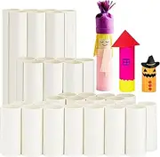 35 Pcs White Cardboard Tubes for Crafts, Thick Craft Rolls Tubes Paper Tubes Empty Toilet Paper Roll for Craft, DIY Crafting Paper Rolls for Classrooms and Art Projects (3 Sizes)