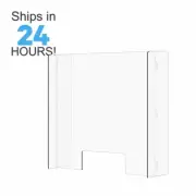60cm High Enclosed Sneeze Guard / Counter-top Acrylic Shield / Safety Barrier