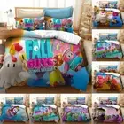 2/3Pcs FallGuys Game Quilt Doona Duvet Cover Set Single Double Queen Size Bed AU