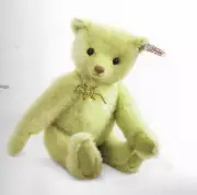 "STEIFF "LYSANDER TEDDY BEAR" EAN 034923 DELICATE GREEN ALPACA -LIM EDITION-10"