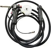 BEILOCKERY 5M/16.4FT Cable DC24V Euro Adpator MIG Welder Spool Gun Wire Feed, Smooth Wire Feeding, 200A Spool Gun with Two Core Plug,16 Square Oxygen Free Copper Wire