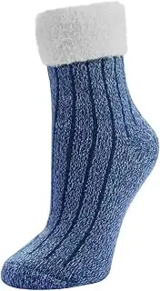 [Sof Sole] Fireside Slip Tartan Plaid Socks