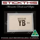Holden WB Statesman Ute Van V8 - Radiator Parts Picking Label Decal Sticker "YB"