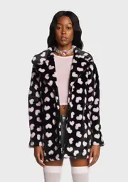 [Sugar Thrillz] Wicked Loyal Maneater Faux Fur Coat