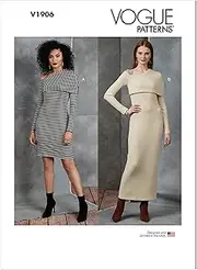 Vogue V1906 Misses Dress Sewing Pattern, Size 8-10-12-14-16