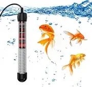 MetalNuts Aquarium-Submersible-Aquarium Heating Rod - with Temperature Display Power Saving Heater - Ideal Fish Tank Heater for Tropical Fish, Turtles, and More