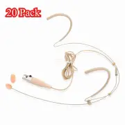 20 Headset Mic Headworn Microphone Mini XLR 4 Pin TA4F For Shure Wireless System