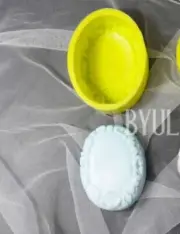 (Silicone Soap Mould Plaster Mold) Rose border ellipse AU Stock