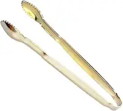 IMIKEYA 4pcs Gold Plated Mini Serving Tongs Premium Stainless Steel Ice Tong for Sugar Cubes for Tea Parties Coffee Bars Family Gatherings and Buffets
