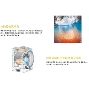 『家電批發林小姐』Whirlpool惠而浦 17公斤 DD直驅變頻蒸氣洗滾筒洗衣機 8TWFW8620HW 美國原裝進口