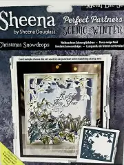 SHEENA DOUGLASS Perfect Partners Metal Die CHRISTMAS SNOWDROPS Scenic Winter
