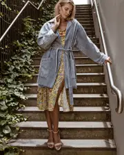 [Belle & Bloom] Relaxed Boyfriend Denim Jacket - Indigo
