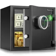 1.3 Cub Fireproof Safe, Biometric Safe Box with Backlit Keypad, Safe Box Fire...