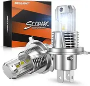 SEALIGHT H4 Fog Light Bulbs 36000LM, 1:1 Real Size 9003/HB2 Light Bulb 700% Super Bright, 6500K Cool White Fog Lights for HB2 Lights Bulb, Pack Of 2 (S3 Series)