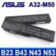 ASUS A32-M50 6芯 電池 A32-N61 A32-X64 M50 B43 N43 N34sd N43sn N43SL N52 N53 N53jq N53jf N53sv N61 N61d N61da N61ja N61WB N61Vg N61Vn G50 G51 G60 G72GX L50 V50 V50V X57 X55Sa X4G X5L X5M PRO4G PRO5L PRO64 PRO5M M70Sa G50VT G51 G60VX G72GX L50 V50V X57 PRO4G