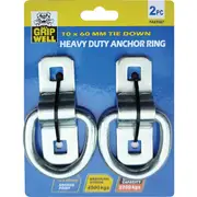 Gripwell 2250kg Heavy Duty Anchor Ring 2 Pack