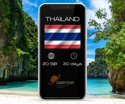 Thailand | 20GB for 30 days | Mobile Data eSIM | Fast Delivery