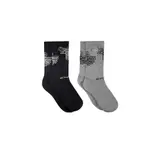 .67ARROW 4S_KAMON SOCKS _長襪 黑色 麻灰 襪子 高筒襪 運動襪 籃球襪 刺繡 純棉