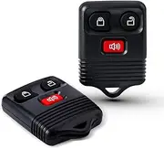 2pc Replacement Keyless Entry Remote Key Fob Clicker Transmitter Compatible with Ford 1998-2016 F-150 F-250 F-350, Mazda, Mercury, Lincoln - 3 Btn