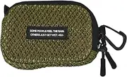 キウ(Kiu) KIU K464-906 Double Mesh Pouch, Small Size, Lightweight, Mini Pouch, Coin Case, Cigarette Case, Bicolor Carabiner, Stylish, Cute, Unisex, Unisex, Khaki